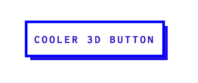 flat design button with 3D edge