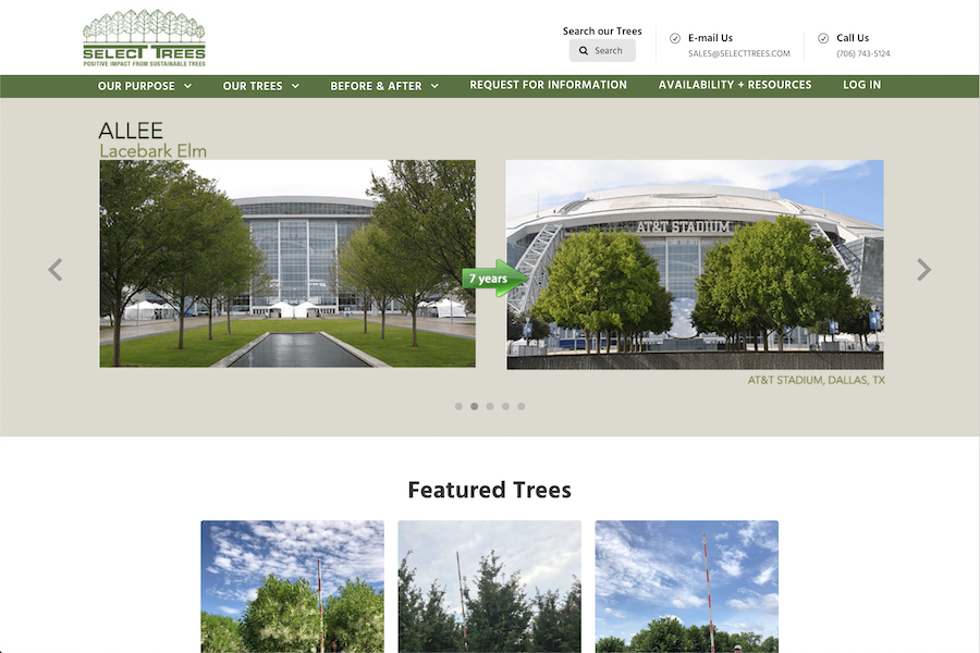 Homepage of Select Trees