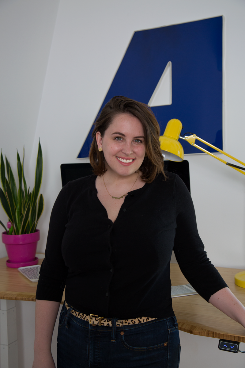 Allison Skinner at her home office