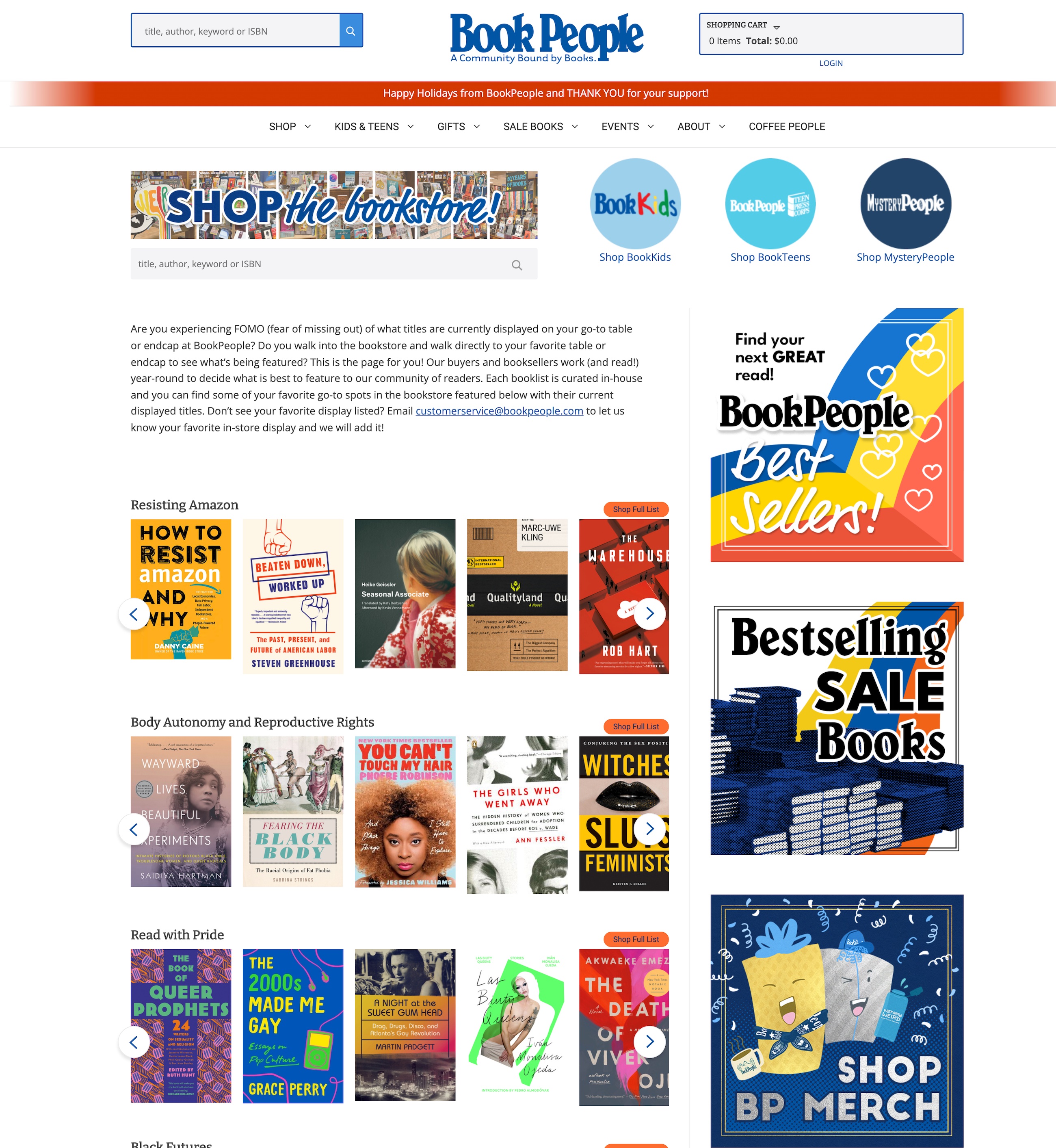 Book People shop books page