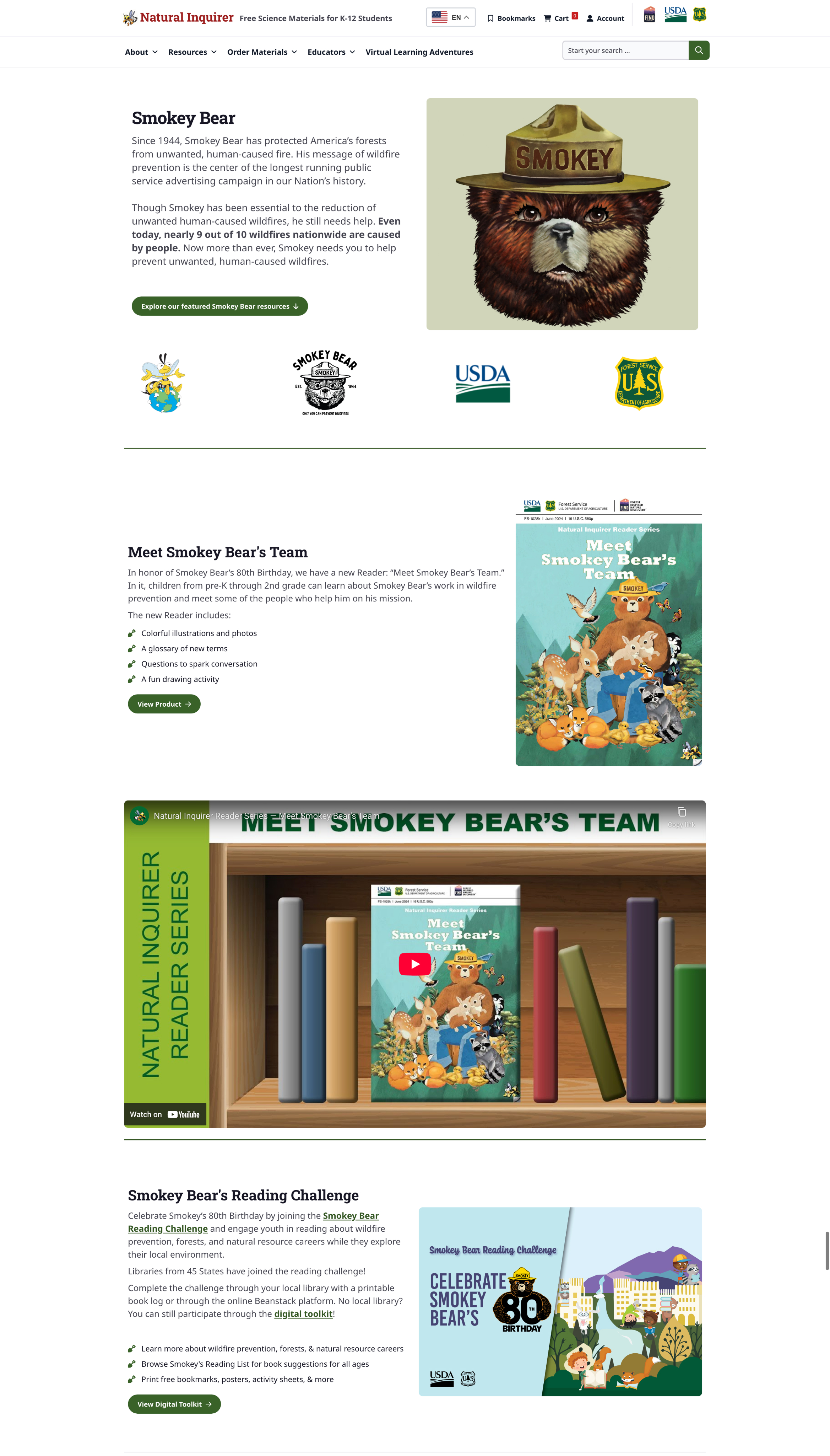 Natural Inquirer website design