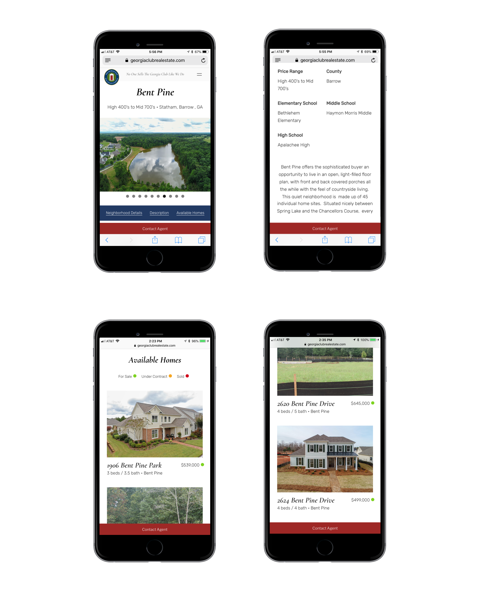 The Georgia Club Real Estate Company neighborhoods mobile