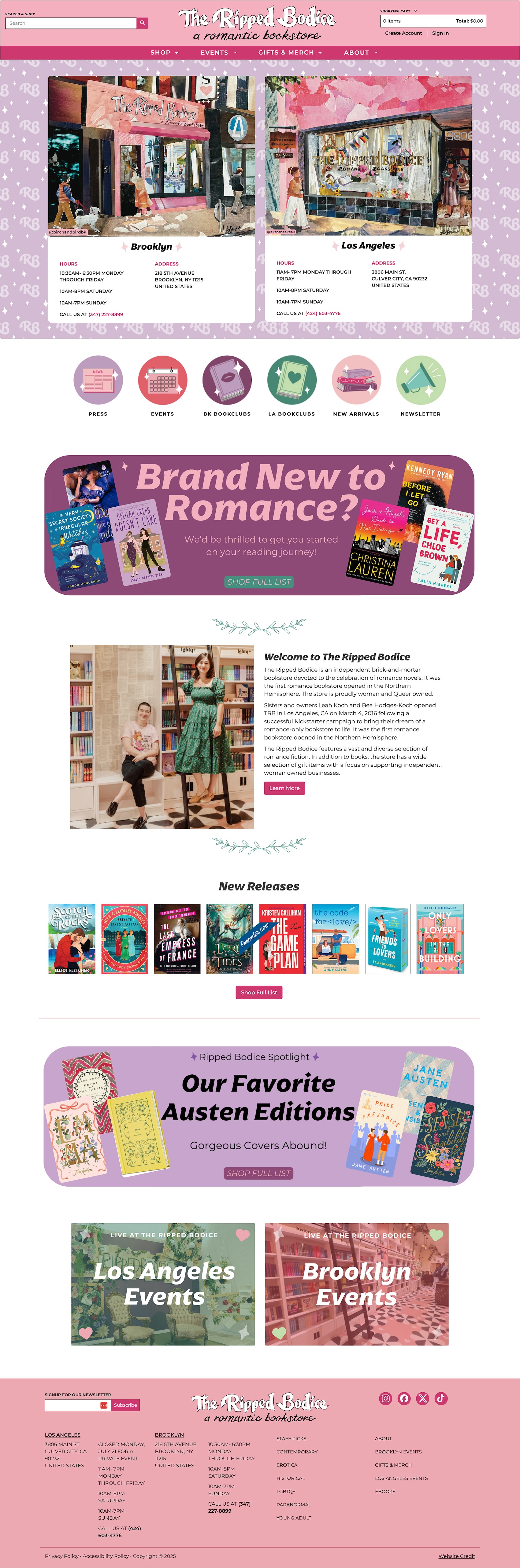 The Ripped Bodice homepage