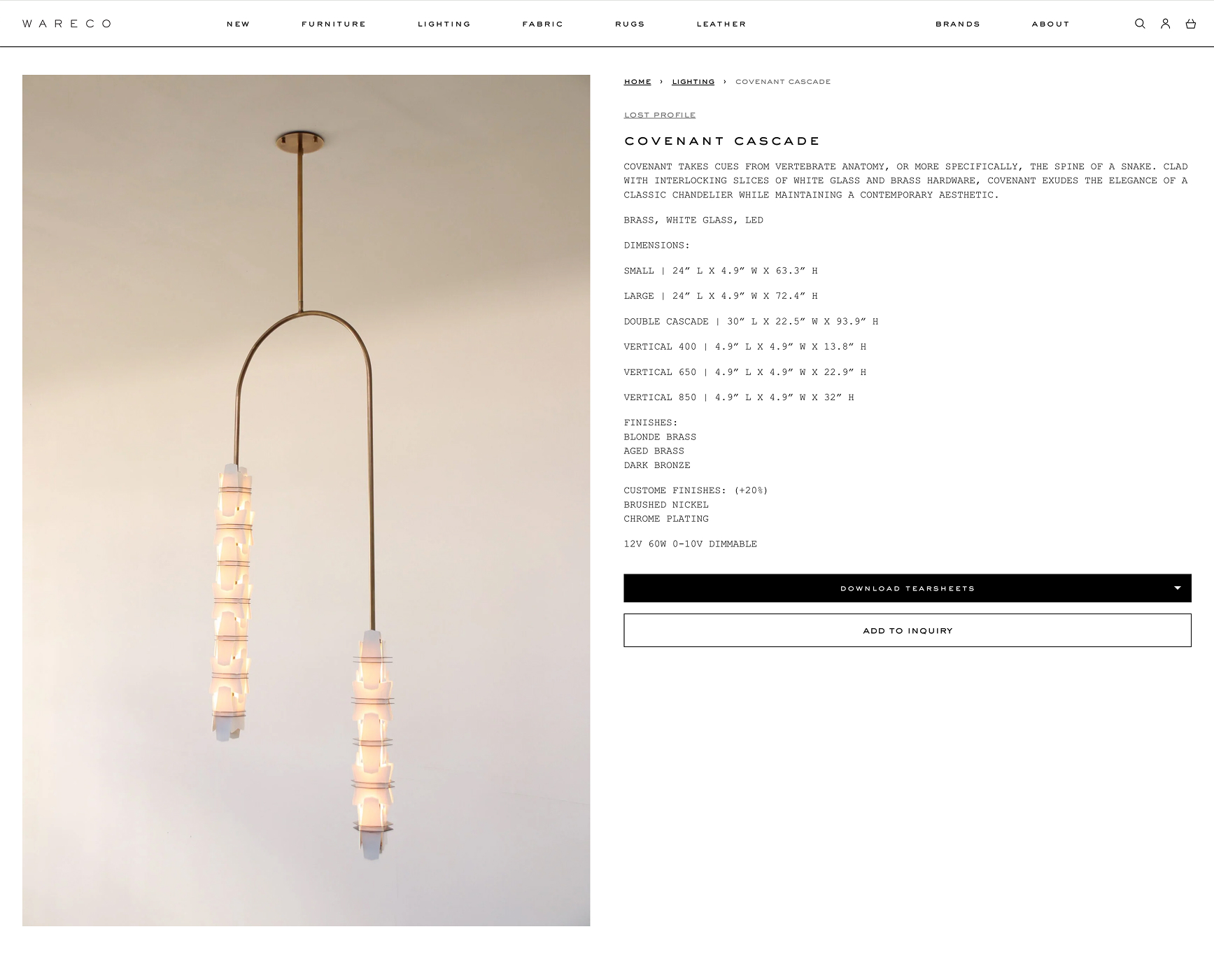 WARECO website design