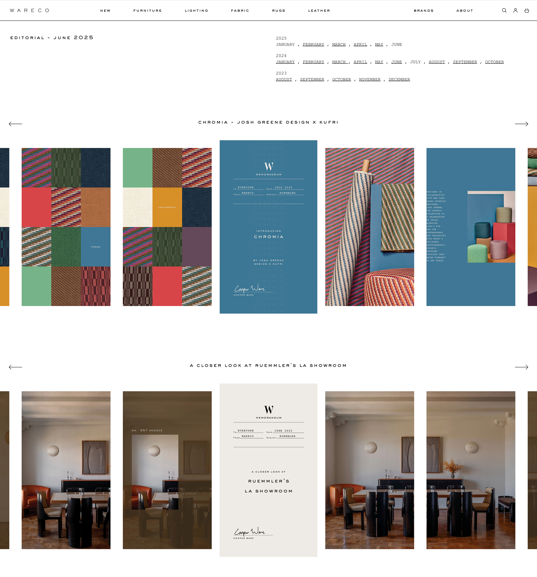 WARECO website design