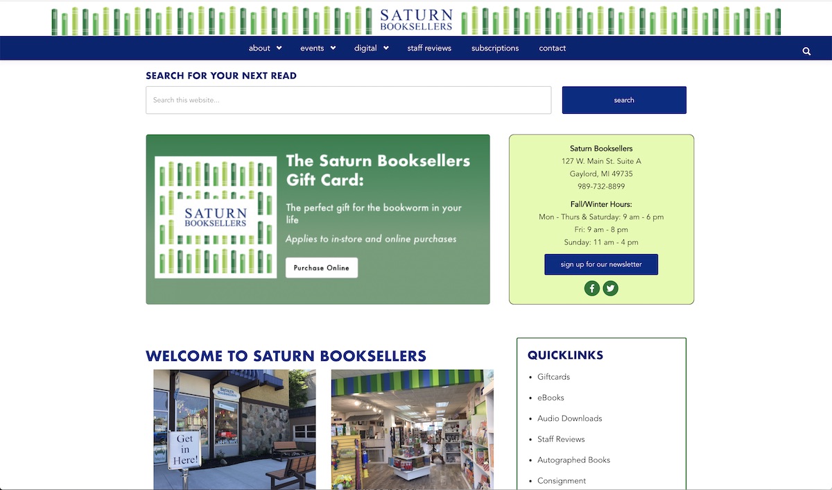 Saturn Booksellers