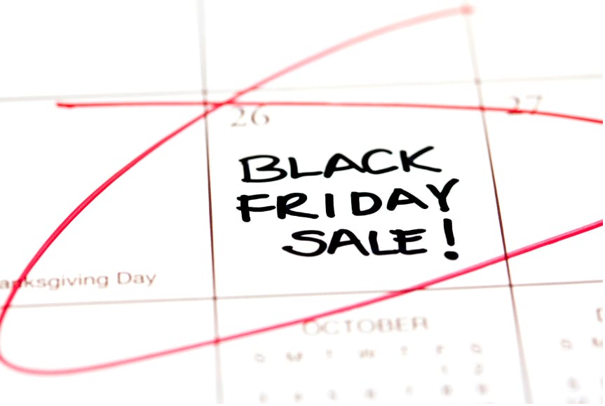 Black Friday on calendar